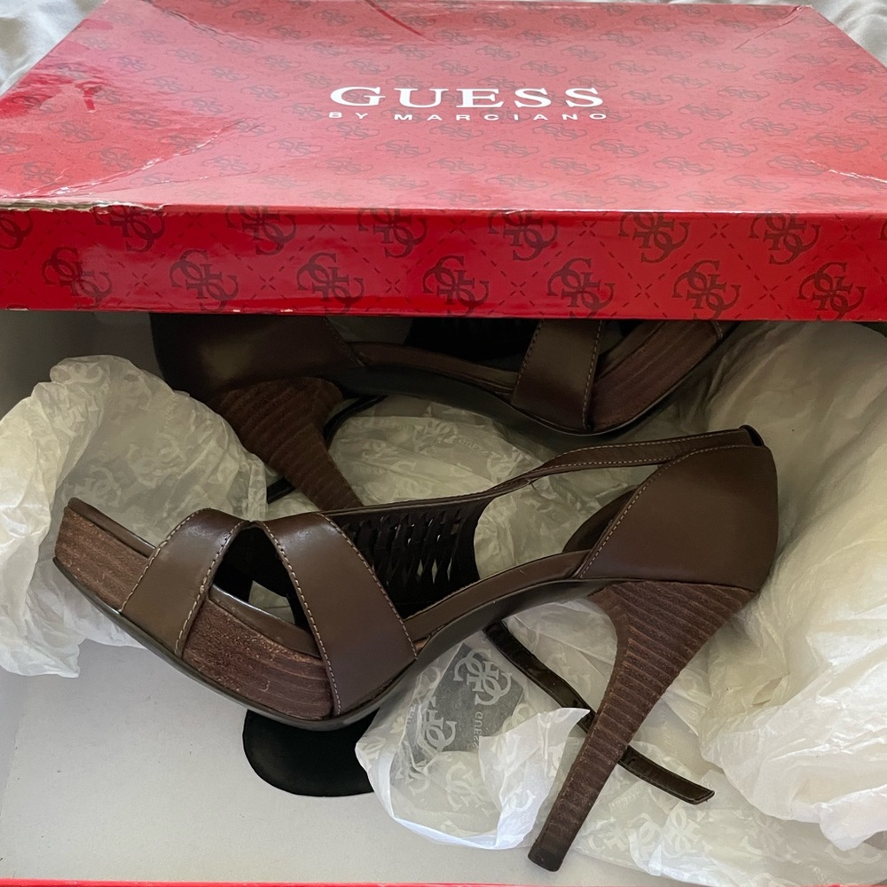 Guess by Marciano GW Karaoke Leather Heels